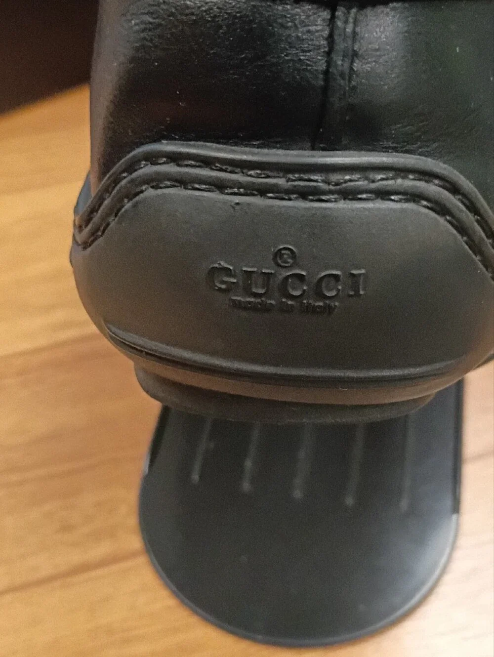 Vintage Gucci Horsebit Loafers Black Leather Bit Moccasins Men's Size 11.5 D